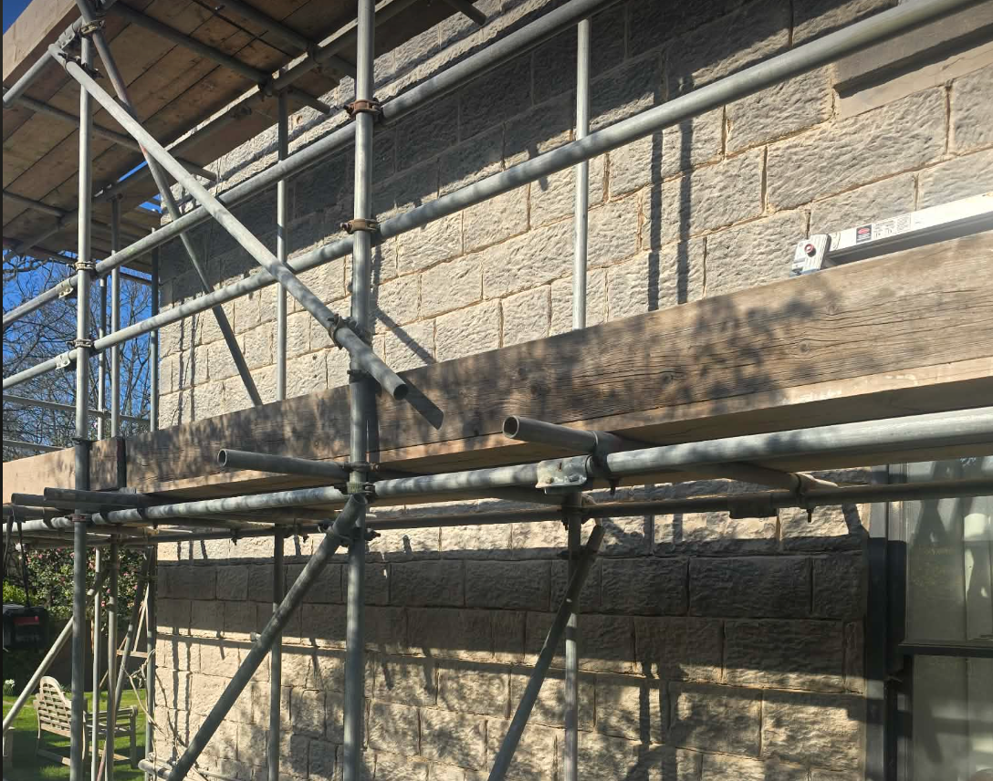 Roofing scaffold work in Sheffield by Maizey and Co Ltd