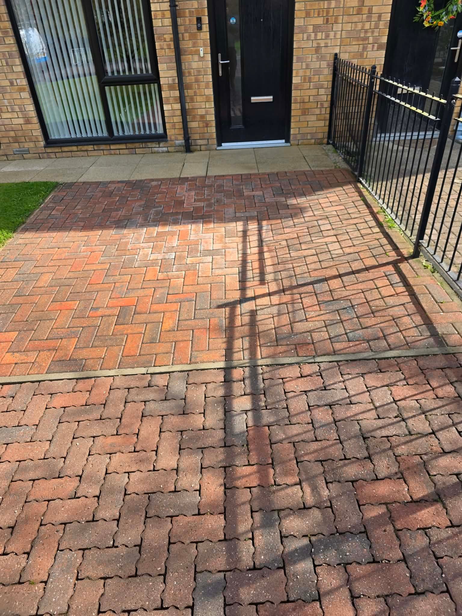Block paving pressure washing in Sheffield