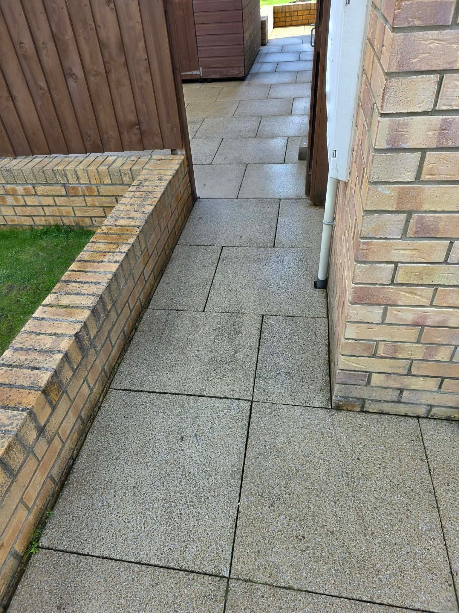 Driveway cleaned with pressure washing in Huddersfield