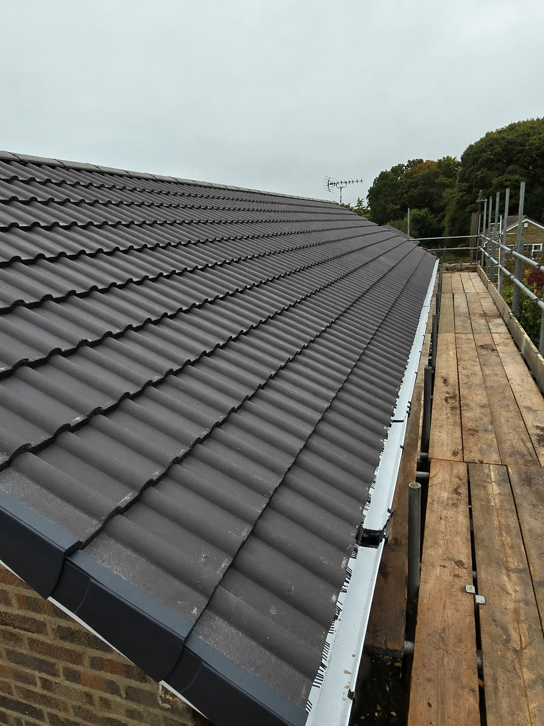 Finished new roof installation in Rotherham