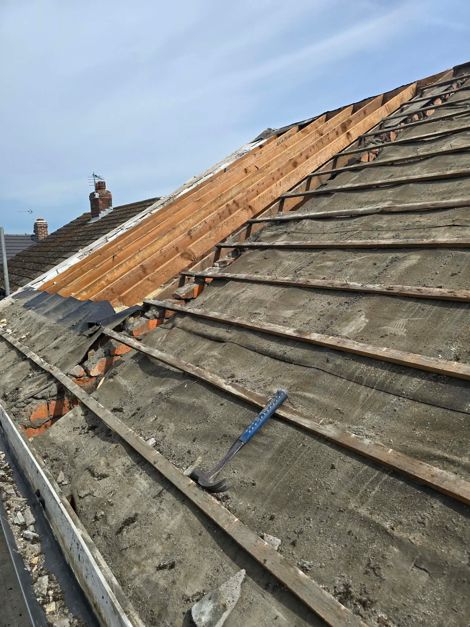Old roof before replacement in Leeds